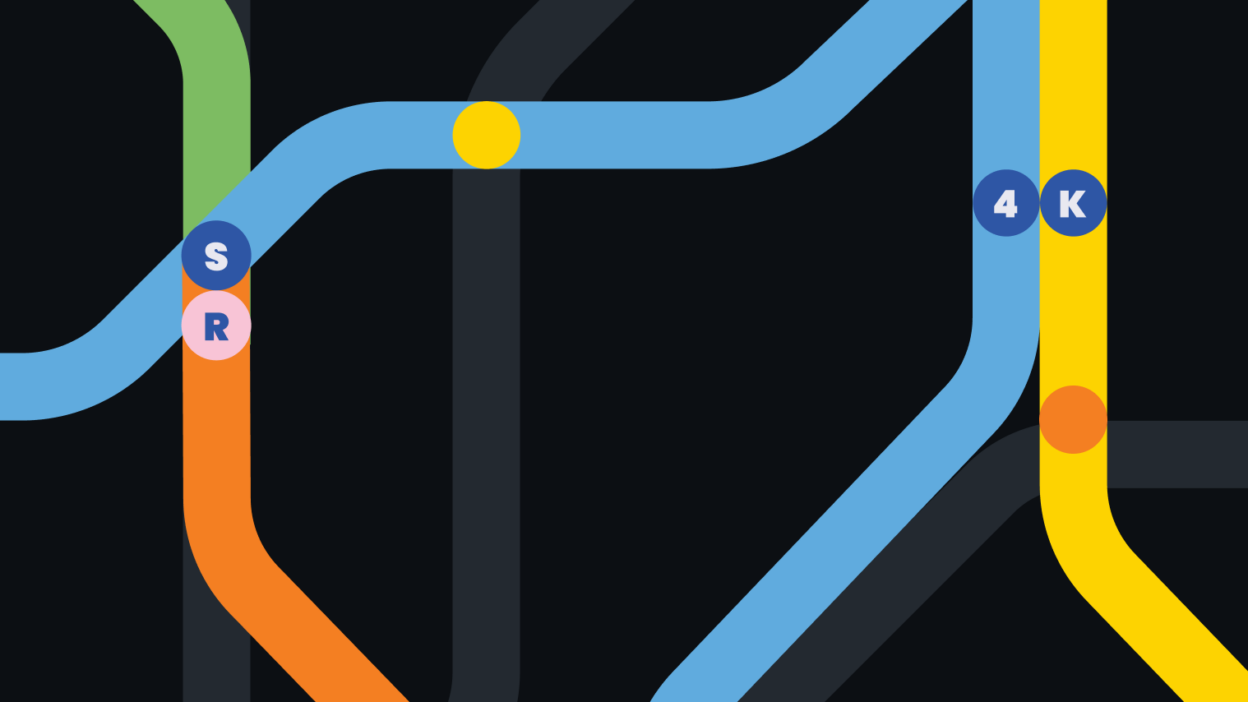 Illustration of video pipeline as metro map